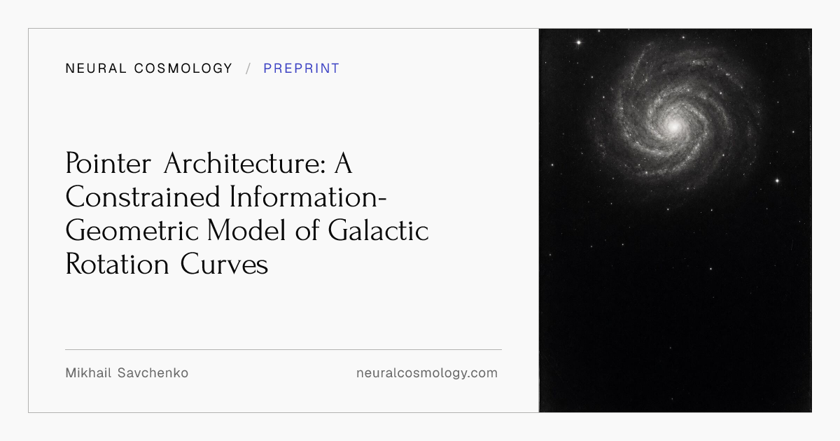 Pointer Architecture: A Constrained Information-Geometric Model of ...